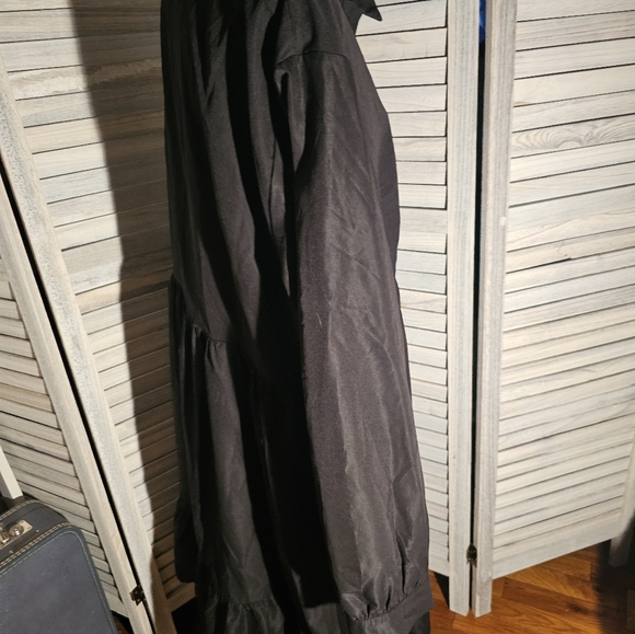 Shein black button up long sleeve dress - Picture 2 of 5